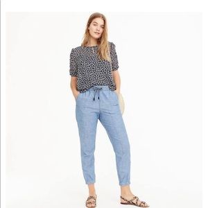 J crew point sur chambray jogger